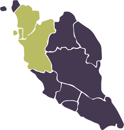Service area map after highlight